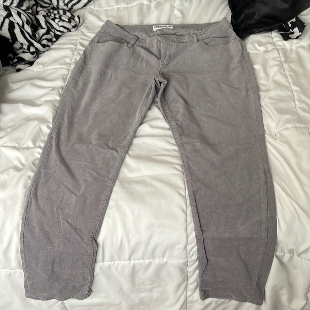 Grey corduroy pants